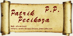 Patrik Pecikoza vizit kartica